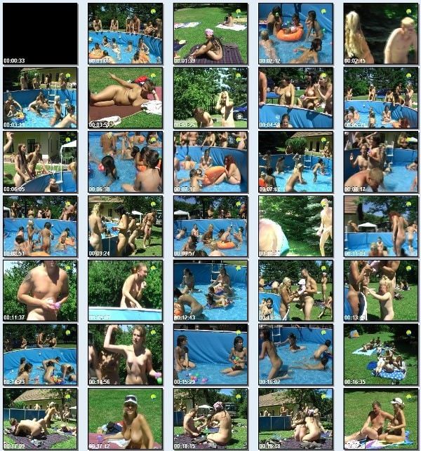 Merry Pool - Naturist freedom family nudism video [720×480 | 01:03:16 | 4 GB]