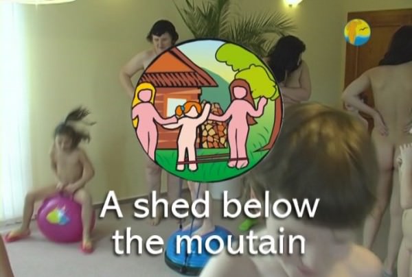 A Shed below the mountain - Naturist freedom family nudism video [720×480 | 01:03:07 | 3.3 GB]